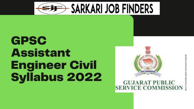 GPSC Assistant Engineer Civil Syllabus 2022