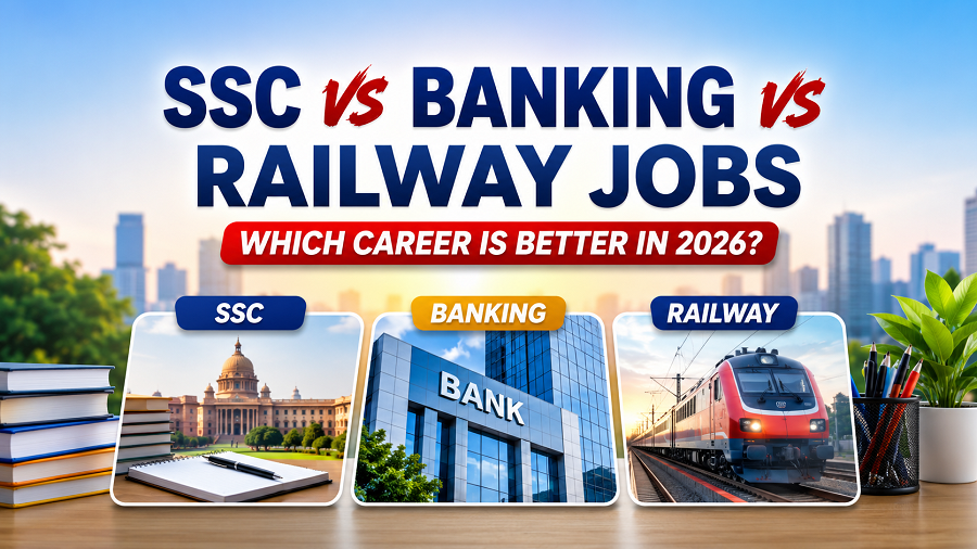 SSC vs Banking vs Railway Jobs: Which Career is Better in 2026?